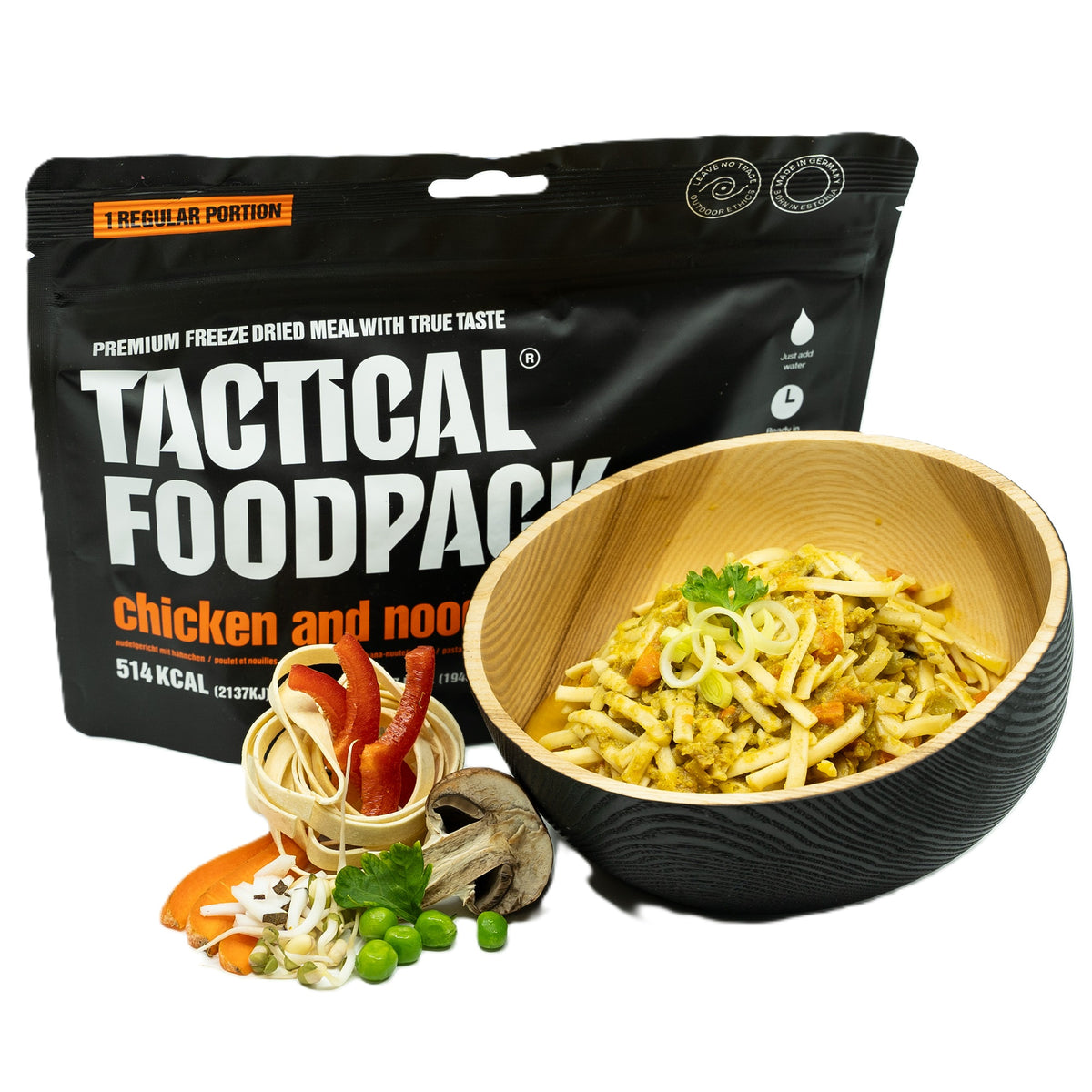 Chicken and Noodles (Nudeln mit Hähnchen-Kokos-Sauce)