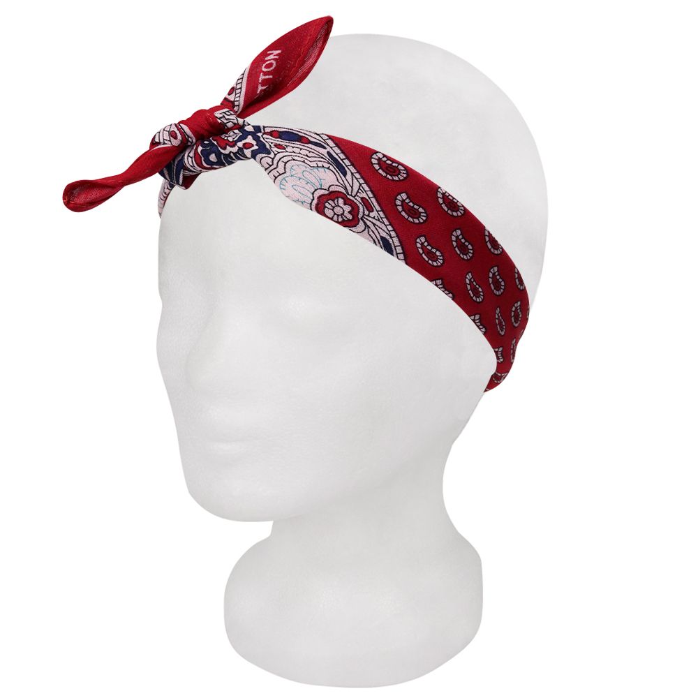 Bandana, rot Ornamente, Gr. 54 x 54 cm, Baumwolle