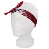 Bandana, rot Ornamente, Gr. 54 x 54 cm, Baumwolle