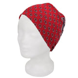 Bandana, rot Ornamente, Gr. 54 x 54 cm, Baumwolle