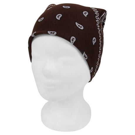 Bandana, braun Paisley, Gr. 54 x 54 cm, Baumwolle