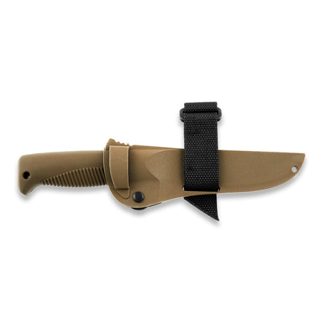M07 N690 Ranger Puukko coyote, unbeschichtet, Kompositscheide (coyote)