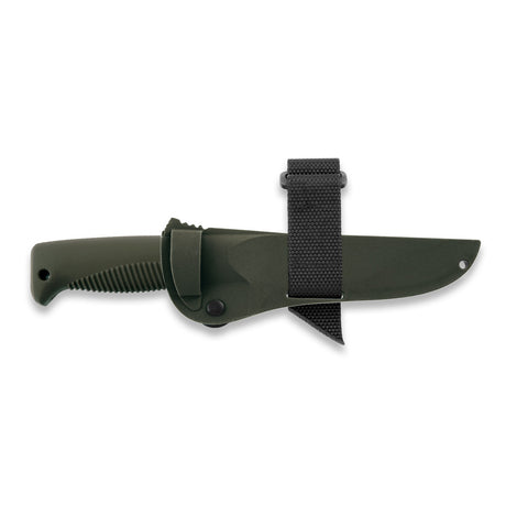 M07 N690 Ranger Puukko grün, unbeschichtet, Kompositscheide (grün)