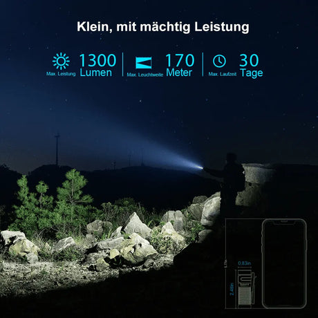 Olight - Baton 4 Premium Edition Taschenlampe mit Ladecase (schwarz)