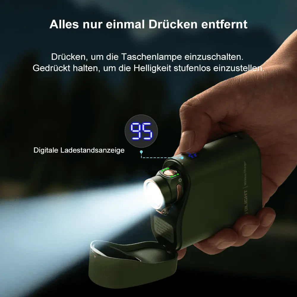 Olight - Baton 4 Premium Edition Taschenlampe mit Ladecase (schwarz)