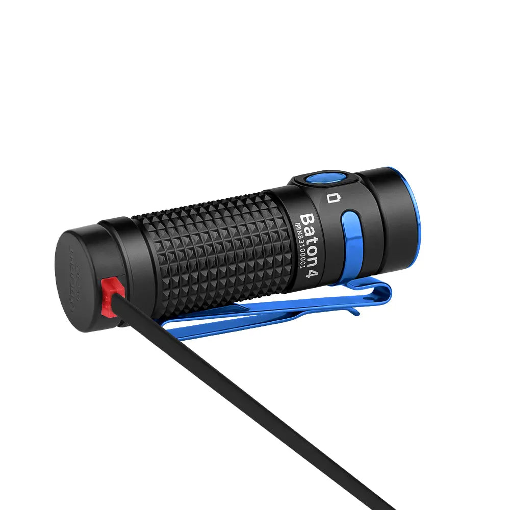 Olight - Baton 4 Premium Edition Taschenlampe mit Ladecase (schwarz)