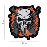 Klettabzeichen Punisher Schädel - color
