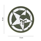 Klettabzeichen Punisher Allied Star - oliv