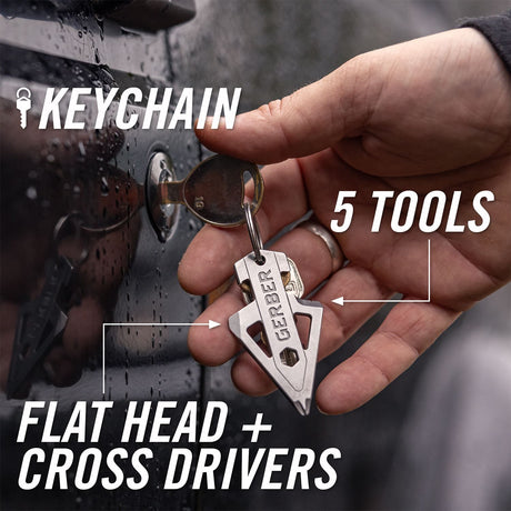 Gerber - Broadhead Schlüsselanhänger-Tool (silber)