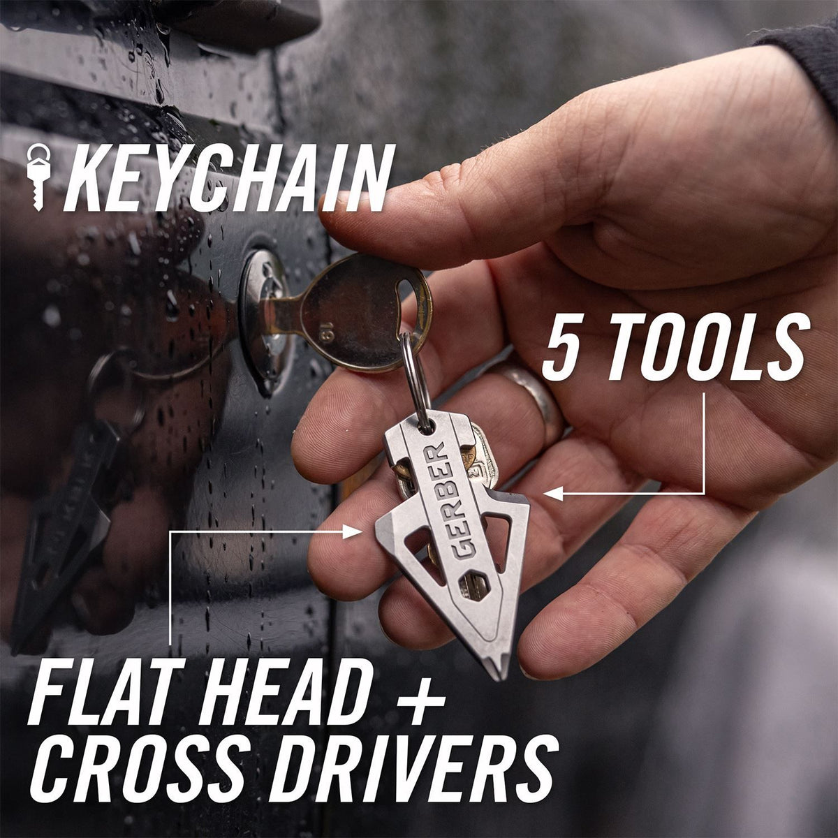 Gerber - Broadhead Schlüsselanhänger-Tool (schwarz)
