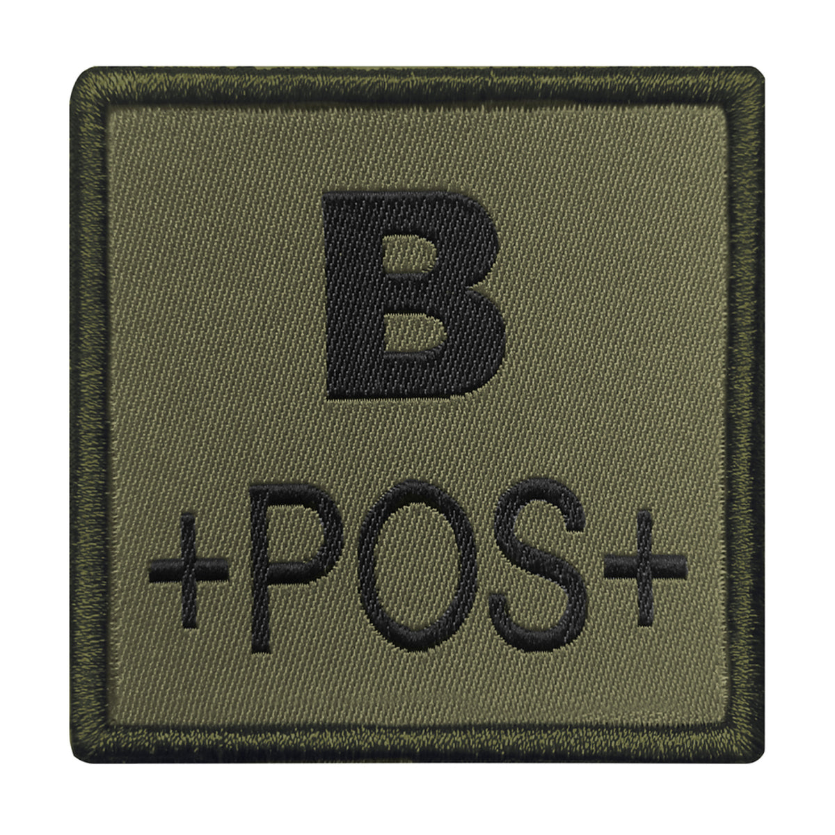 A10 Equipment - Patch Blutgruppe B+ (oliv)