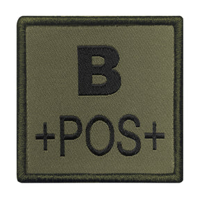 A10 Equipment - Patch Blutgruppe B+ (oliv)