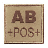 A10 Equipment - Patch Blutgruppe AB+ (tan)