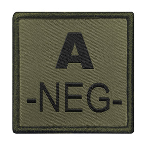 A10 Equipment - Patch Blutgruppe A- (oliv)