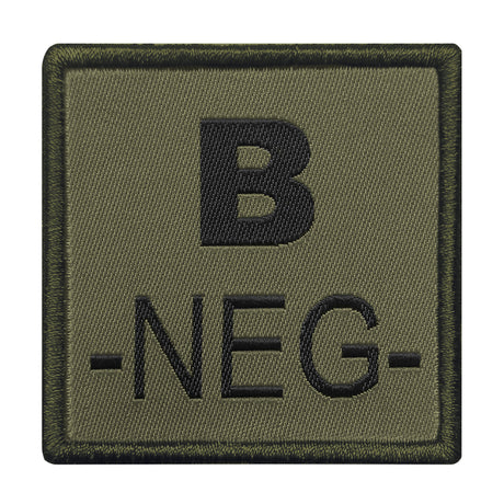A10 Equipment - Patch Blutgruppe B- (oliv)