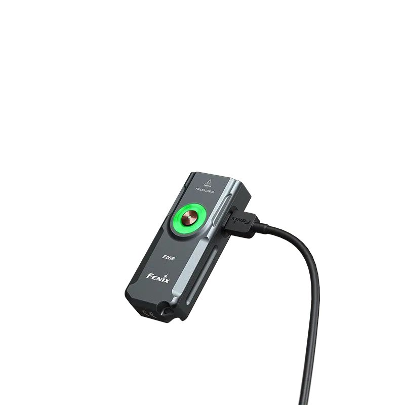 Fenix - E06R Schlüsselanhänger-Taschenlampe mit UV & Laser, grau (700 Lumen)
