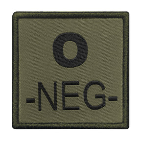 A10 Equipment - Patch Blutgruppe 0- (oliv)