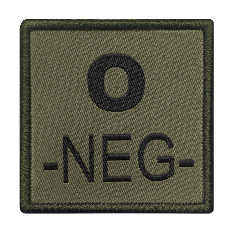 A10 Equipment - Patch Blutgruppe 0- (oliv)