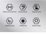 earmor - M300A Sport Shooting Electronic Hearing Protector grün, SNR = 29