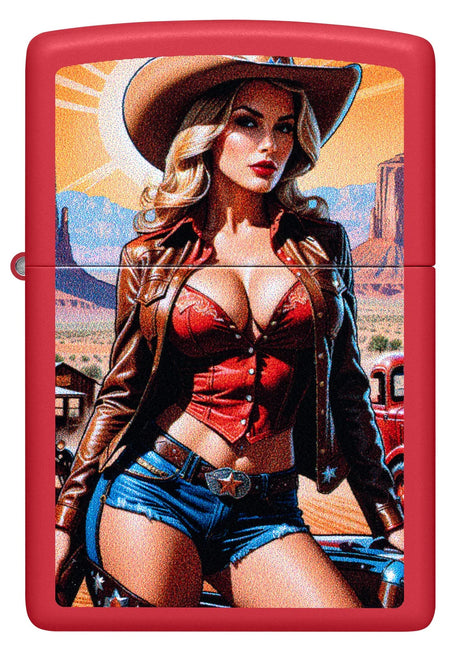 Zippo Feuerzeug - Pinup Cowgirl