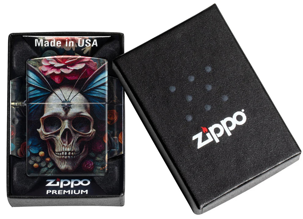 Zippo Feuerzeug - Floral Skull