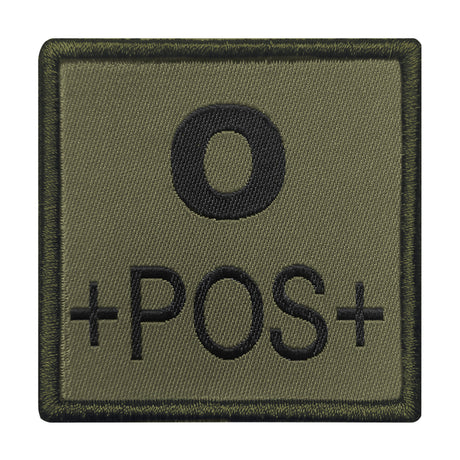 A10 Equipment - Patch Blutgruppe 0+ (oliv)
