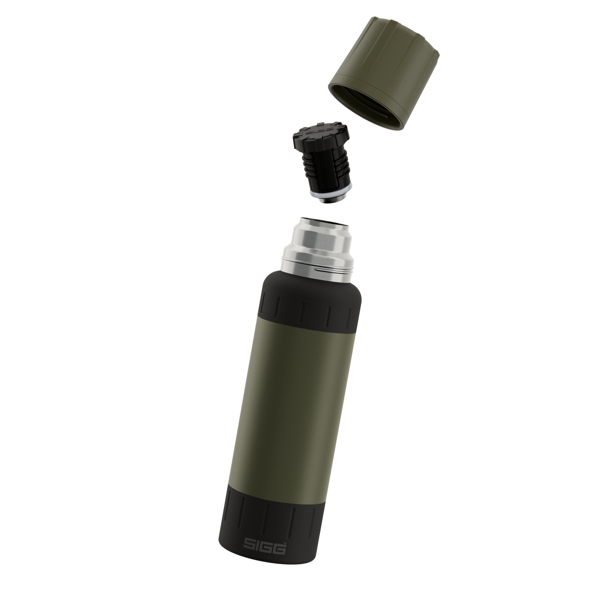 SIGG - Thermo Trinkflasche Alpine Star Roasted Green 1.0 L