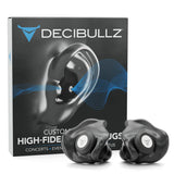 Decibullz - High-Fidelity Earplugs Gehörschutzstöpsel schwarz (SNR=19db)