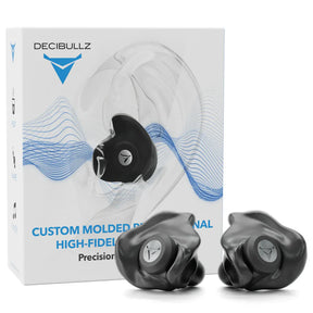 Decibullz - Custom Molded Professional High-Fidelity Filter Gehörschutz schwarz (SNR=15db)
