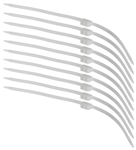 Kunststoffhandschellen, 10 St./Pack, 70 x 1,2 cm, weiss