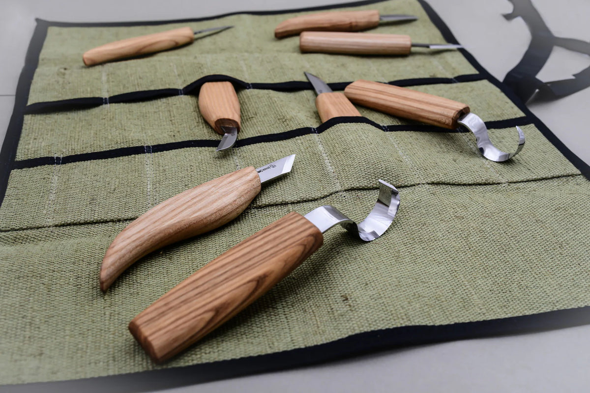 BeaverCraft - S08 Holzschnitz-Set mit 8 Messern