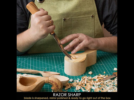 BeaverCraft - Hohlmeissel G7L/22 (gebogen)