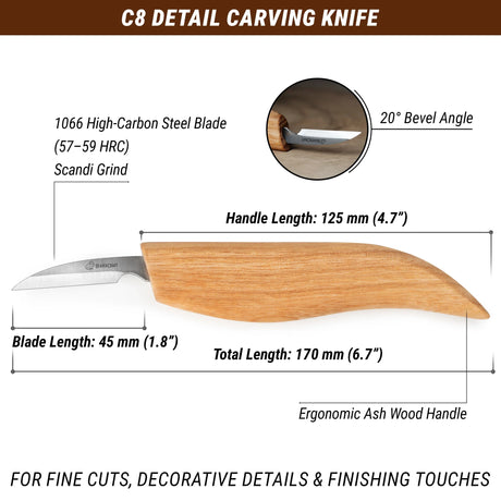 BeaverCraft - C8 Kleines Schneidemesser