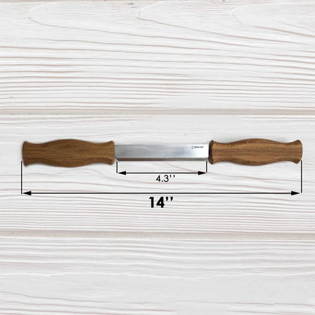 BeaverCraft - DK1S Zugmesser mit Lederscheide