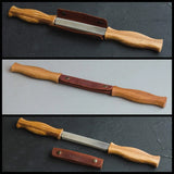 BeaverCraft - DK1S Zugmesser mit Lederscheide