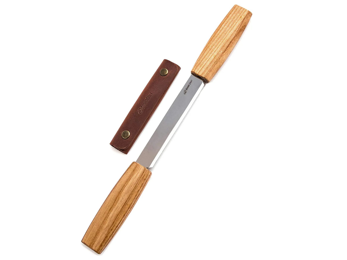 BeaverCraft - DK2S Zugmesser mit Lederscheide