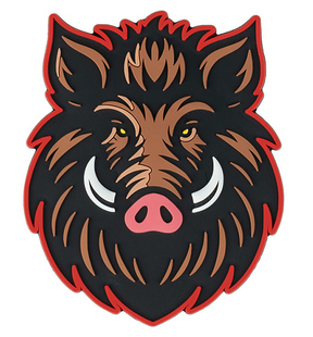 Klettabzeichen Wild boar - color