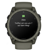 tactix® 8 – 51 mm, AMOLED, Cerakote®-Beschichtung oliv mit Quickfit® Silikon- Armband 26mm
