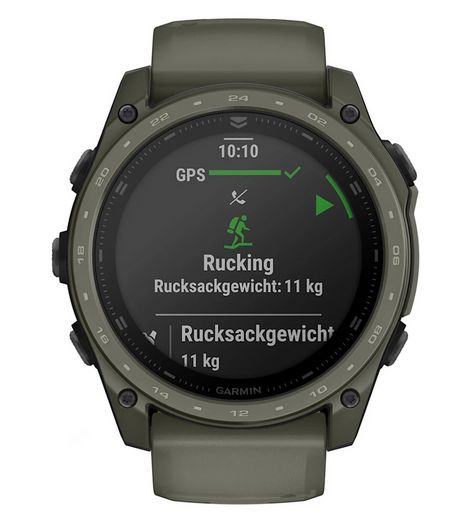 tactix® 8 – 51 mm, AMOLED, Cerakote®-Beschichtung oliv mit Quickfit® Silikon- Armband 26mm