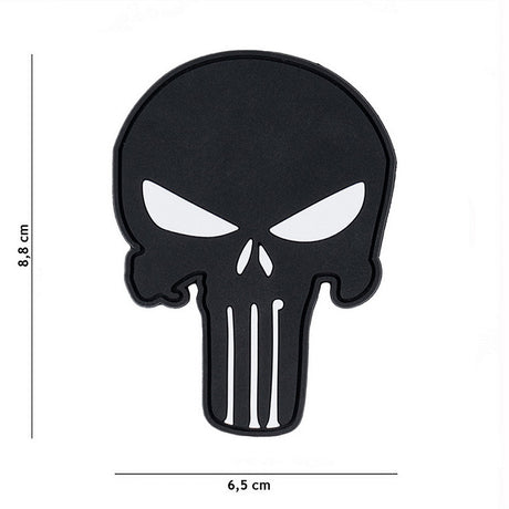 Klettabzeichen Punisher black - schwarz