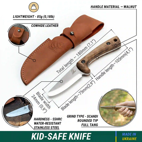 BeaverCraft - BSHKid Kinder Outdoor Messer