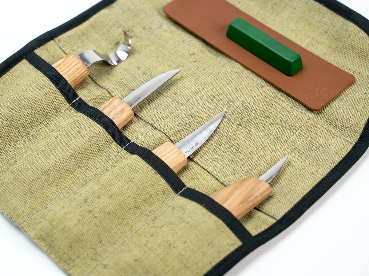 BeaverCraft - S48 Holzschnitzwerkzeug-Set (4-teilig)