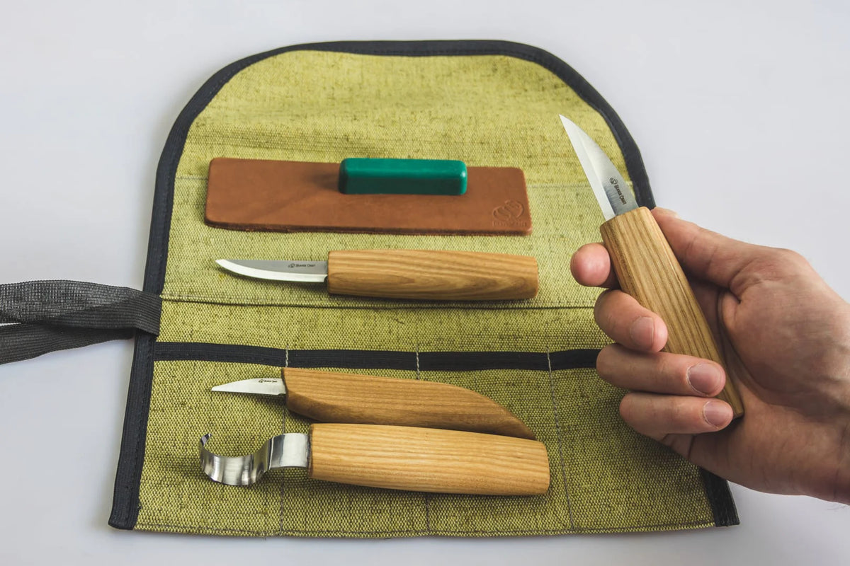 BeaverCraft - S48 Holzschnitzwerkzeug-Set (4-teilig)