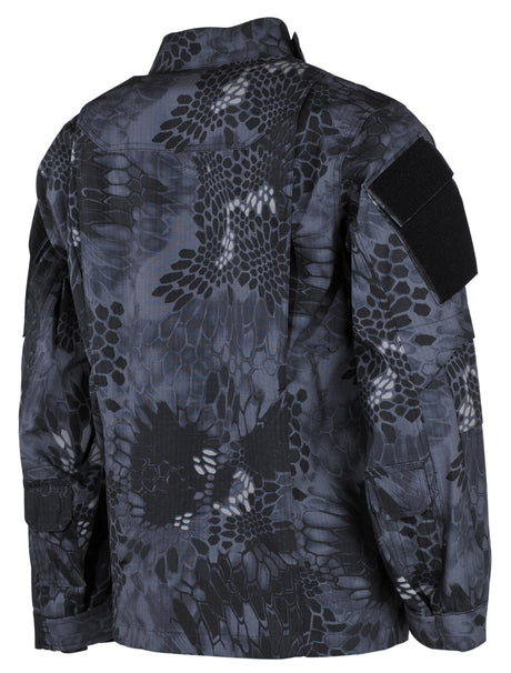 Taktische Jacke, Tarnmuster, Langarm, Klett-Patch, Schulterpolster, Tarnanem Muster, Musterung, Military Jacket, Camouflage, 