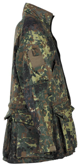BW Kampfjacke, Einsatz/Übung, lang, flecktarn