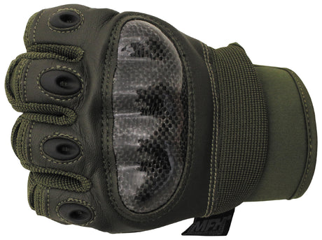 mittens, gloves, taktisch, ??, gartenschnitt, taktische handschuh, knöchelprotektor, olive/grün, ledertextur, taktische Hands