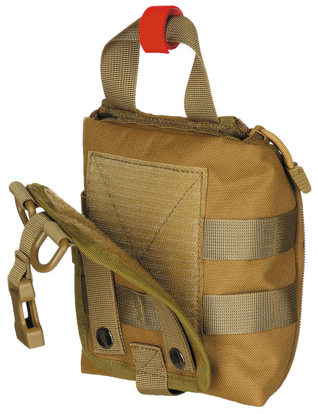 taktische tasche, klein, hüfttasche, polyester, olivegrün, Taktische Tasche, Molle-Tasche, Kleine Tasche, Paracord-Ring, Khak