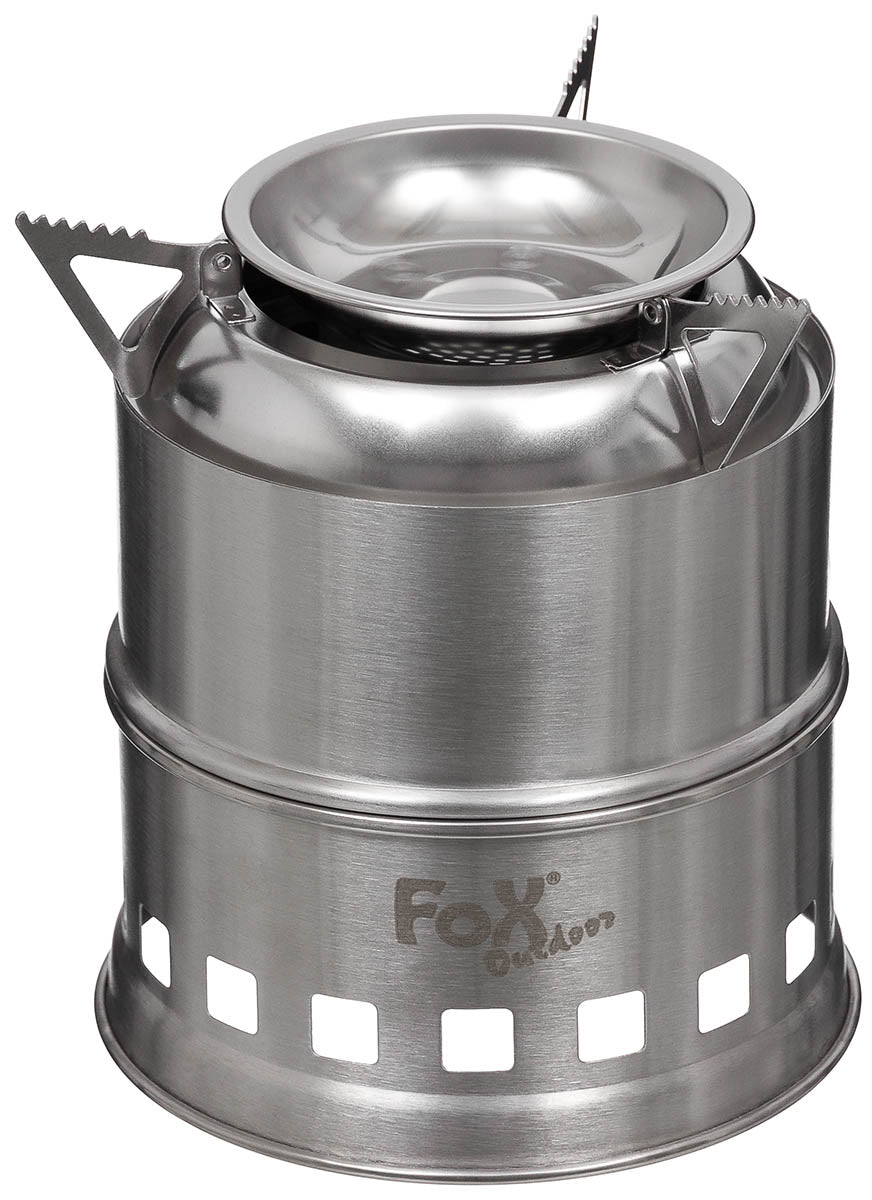 kaminofen, campingofen, stahl, tragbarerofen, outdoor-kamin, Campingkocher, Metallkocher, Fuelstov, faltbarer Kocher, Fox Out