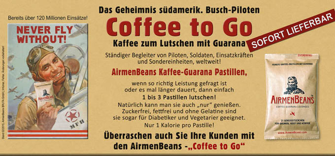 Kaffee, Instant, Verpackung, Werbung, Deutsch