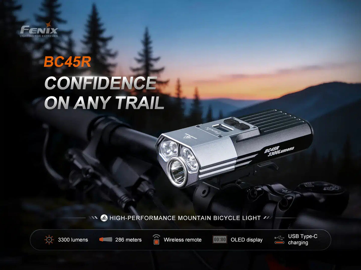 Fenix - BC45R Fahrradlampe (3300 Lumen)